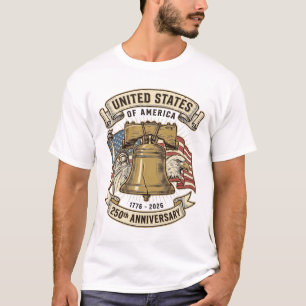 Camiseta Vector Patriótico del 250 Aniversario de Estados U