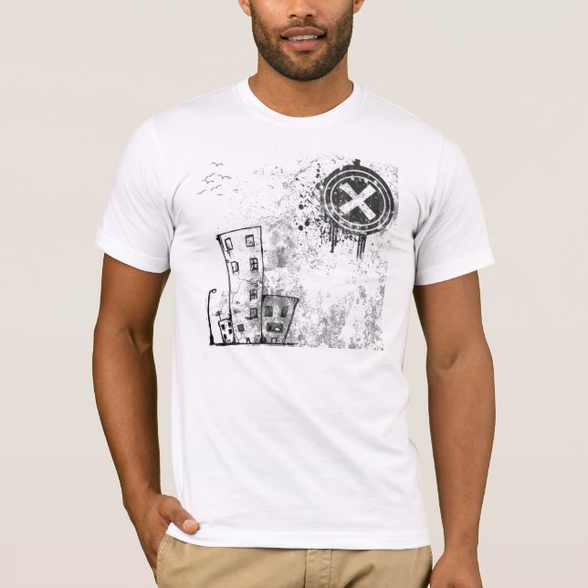 Camiseta vector urbano de la ciudad (Anverso)