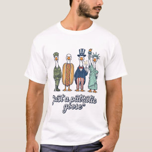 Camiseta Vector Vintage de Alineación de Ganso Pat
