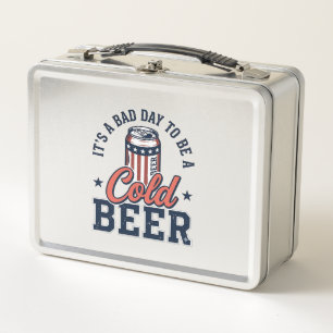 Camiseta vector vintage de cerveza fría patriótica