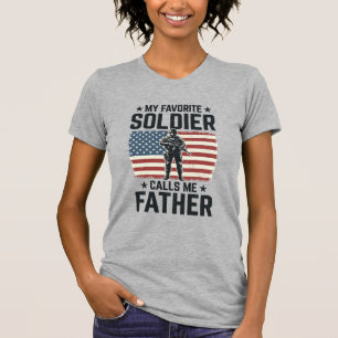 Camiseta Vector Vintage Soldado Patriota Padre Des