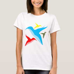 Camiseta Vectores de los pájaros