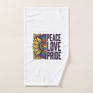 Camiseta Vectorial de Flor Vintage de Paz Amor Org