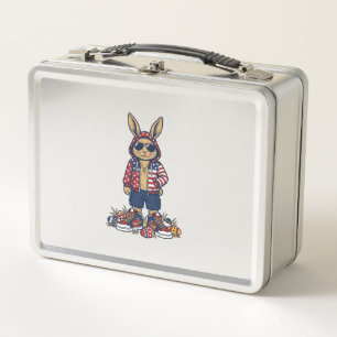Camiseta vectorial vintage de conejo de Pascua pat