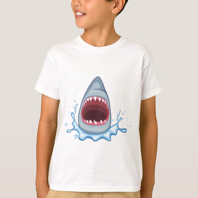 Camiseta vectorstock_383155 Personalizado Dientes tiburones (Anverso)
