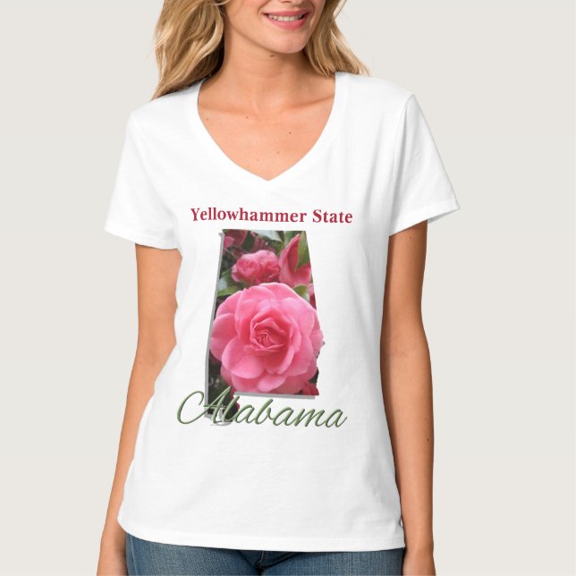 Camiseta Vee-Tee básico para mujeres - ALABAMA (Anverso)