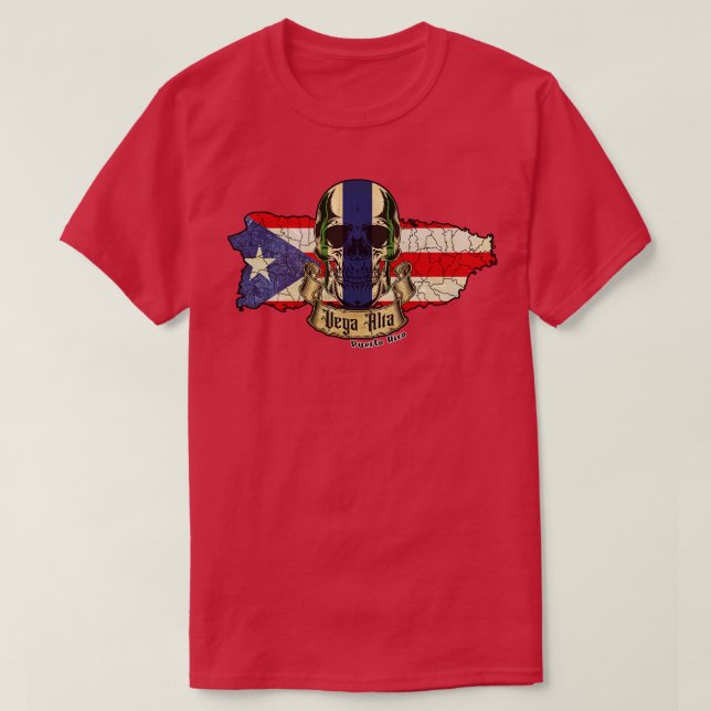Camiseta Vega Alta Isla de Puerto Rico (Diseño del anverso)