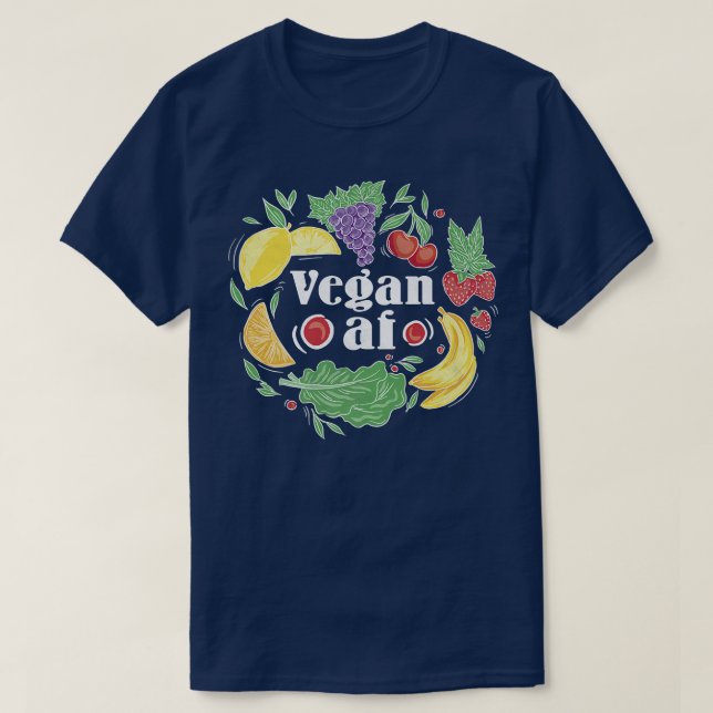 Camiseta Vegan AF (Diseño del anverso)