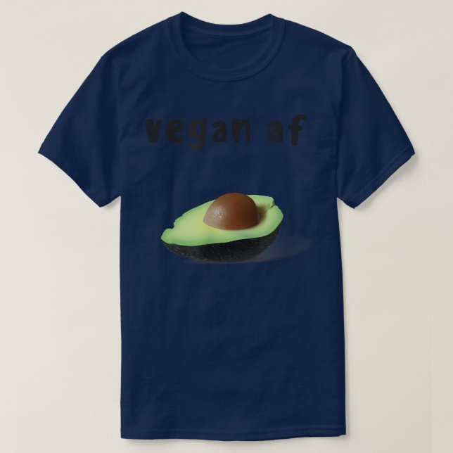 Camiseta Vegan AF Aguacate Funny (Diseño del anverso)