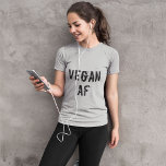 Camiseta Vegan AF Funny<br><div class="desc">Camiseta vegana de AF. Visita mi tienda para ver todas las colecciones de diseño de camisetas veganas.</div>
