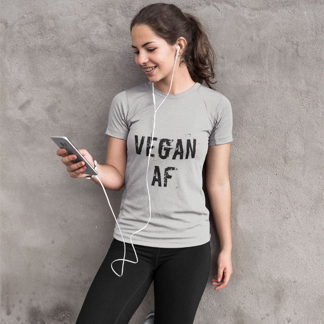 Camiseta Vegan AF Funny (Subido por el creador)