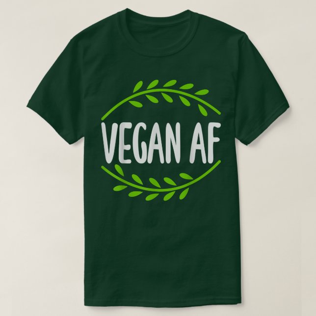 Camiseta Vegan Af Sweary Funny Graphic Design for Vegetaria (Diseño del anverso)