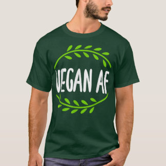 Camiseta Vegan Af Sweary Funny Graphic Design for Vegetaria