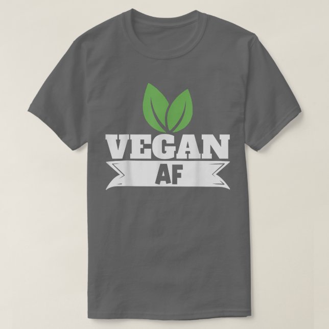 Camiseta Vegan AF Vegetariana (Diseño del anverso)