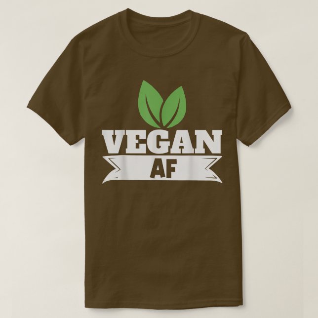 Camiseta Vegan AF Vegetariana (Diseño del anverso)