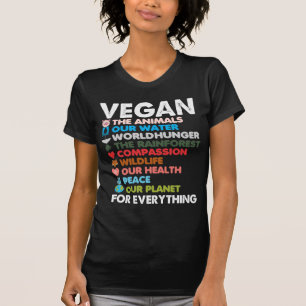 Camiseta Vegan Animal Rights Protect Earth Health Planet