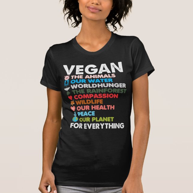 Camiseta Vegan Animal Rights Protect Earth Health Planet (Anverso)