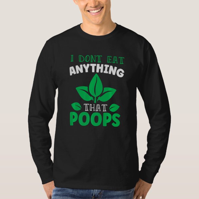 Camiseta Vegan Anything That Poops (Anverso)