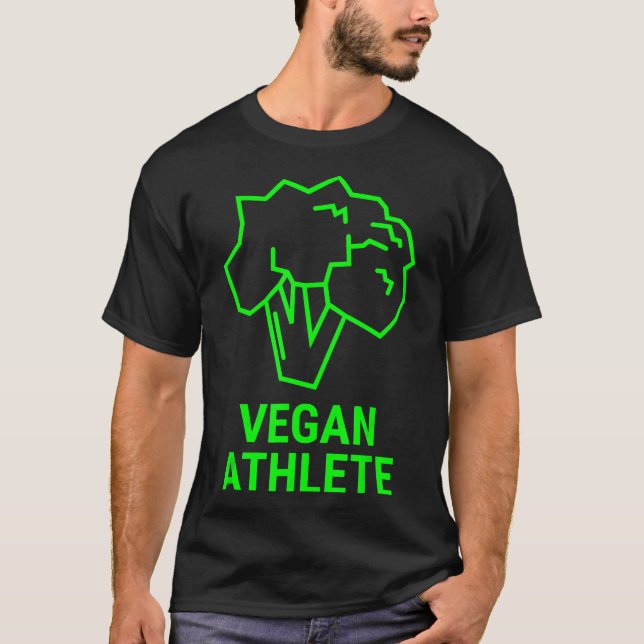 Camiseta Vegan Athlete Vegetarian Broccoli Amor A Los Hombr (Anverso)