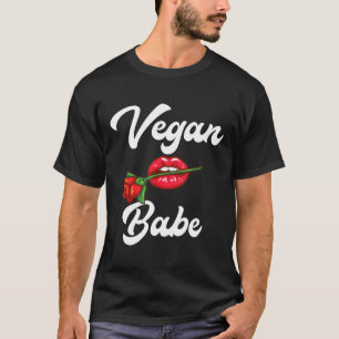 Camiseta Vegan Babe Animal Rights Protection Planta Basada