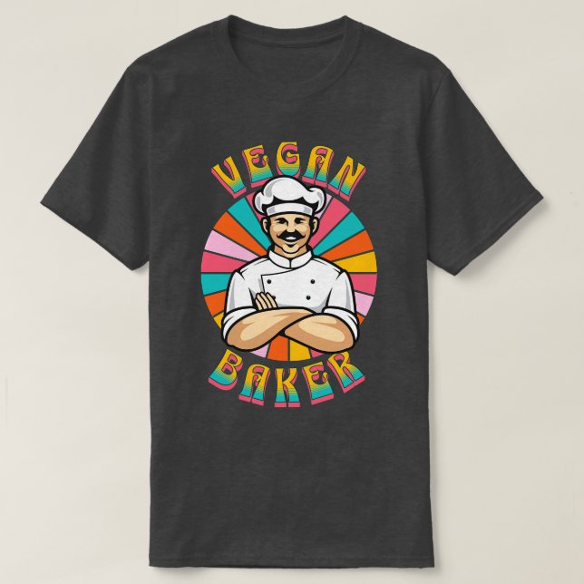 Camiseta Vegan baker baking vegan 2 (Diseño del anverso)
