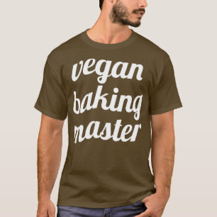 Camiseta Vegan baking master divertido horneado vegano