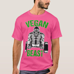 Camiseta Vegan Beast Vegan Workout Fitness Vegan Gym Gorill