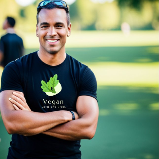Camiseta Vegan Born y Bred T-Shirt (Subido por el creador)