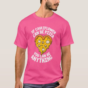 Camiseta Vegan Cauliflower Pizza Vegetariano Morir Basado E