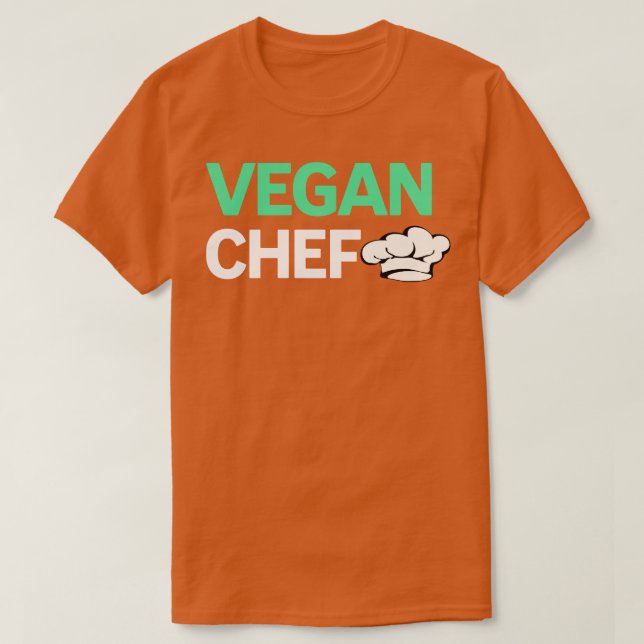 Camiseta Vegan chef horneando vegano 3 (Diseño del anverso)