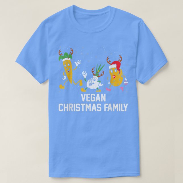 Camiseta Vegan Christmas Family Avocado Eater Xmas Vegetari (Diseño del anverso)