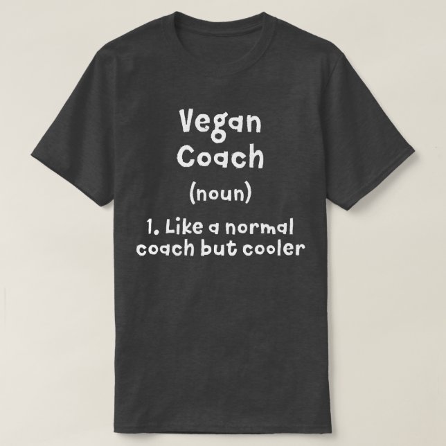 Camiseta Vegan Coach Definition Funny Plant Based Diet Humo (Diseño del anverso)
