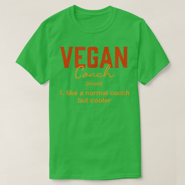 Camiseta Vegan Coach Definition Funny Plant Based Diet Humo (Diseño del anverso)