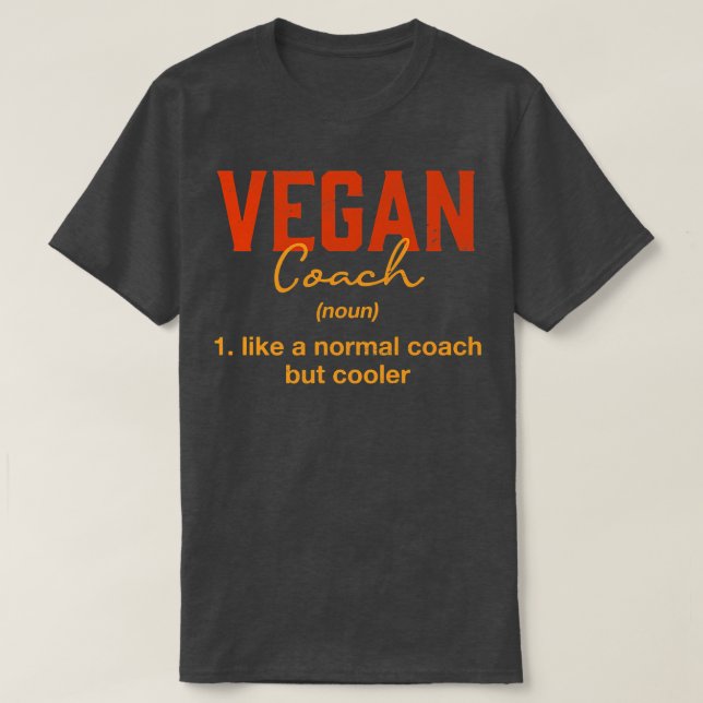 Camiseta Vegan Coach Definition Funny Plant Based Diet Humo (Diseño del anverso)