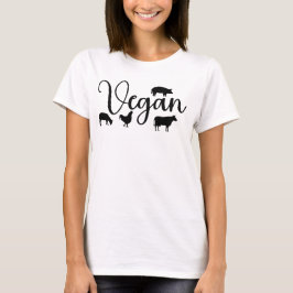 Camiseta Vegan con animales