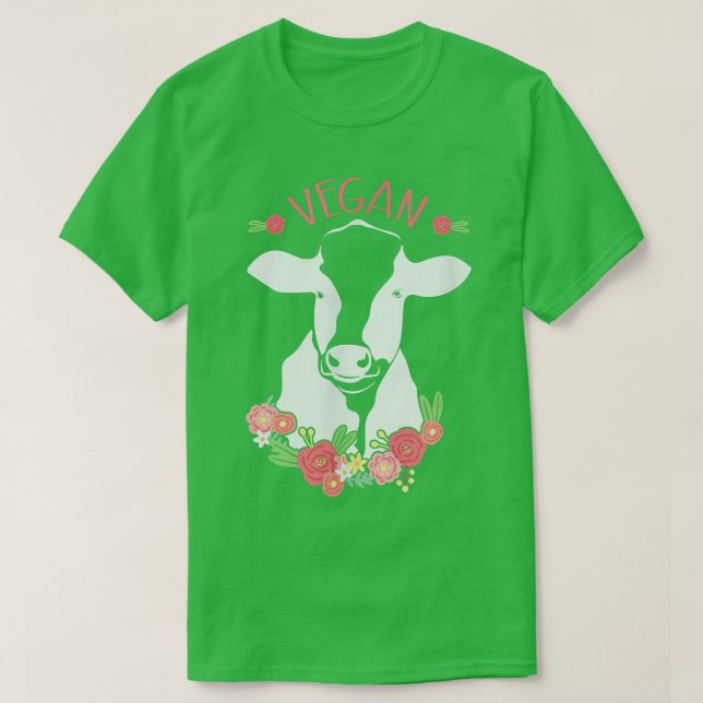 Camiseta Vegan Cow  (Diseño del anverso)