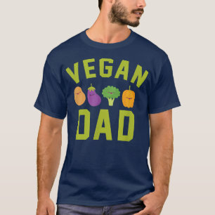 Camiseta Vegan Dad Ethical Pro Vegan Kawaii Veggie Broccoli