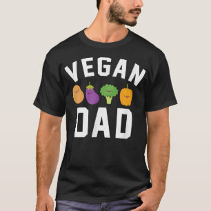 Camiseta Vegan Dad Ethical Pro Vegan Kawaii Veggie Broccoli