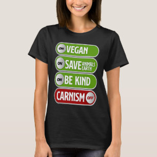 Camiseta Vegan Day I Turn Kindness Off Carnism to V