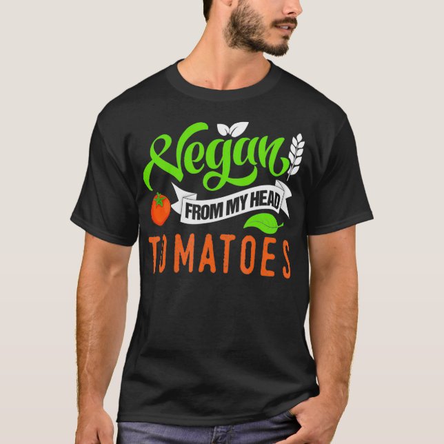 Camiseta Vegan de mis tomates de cabeza _1  (Anverso)