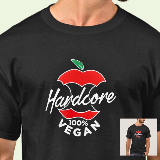 Camiseta Vegan de núcleo duro, vegan de núcleo de manzana,  (Subido por el creador)