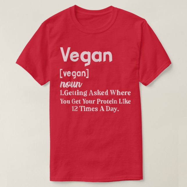 Camiseta Vegan Definition Funny Vegetarian Planta Lover T-S (Diseño del anverso)