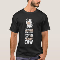Vegan divertida TShirt no lactosa vaca infantil in