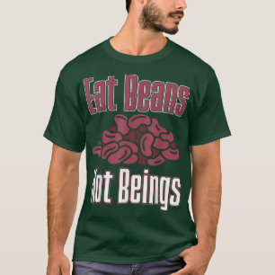 Camiseta Vegan Eat Beans No Bebidas Nutrición Vegetarianos