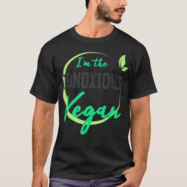 Camiseta Vegan El Obsequio Gracioso De La Planta Basada En  (Anverso)