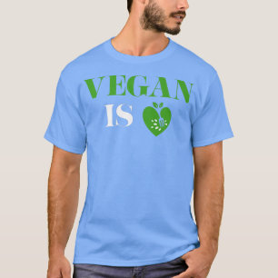 Camiseta Vegan es amor Corazón Vegetariano Veganism Veggie