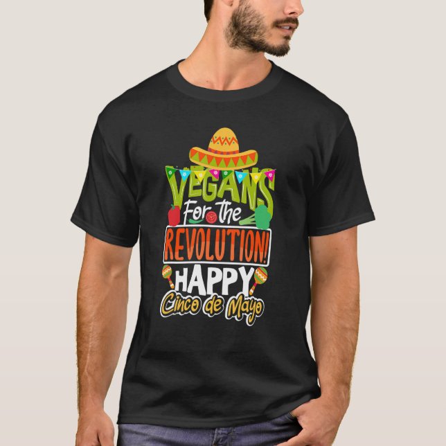 Camiseta Vegan feliz Cinco de Mayo (Anverso)