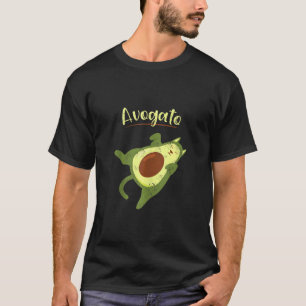 Camiseta Vegan Food Avogato Gato Doméstico Gato Mascota Gat