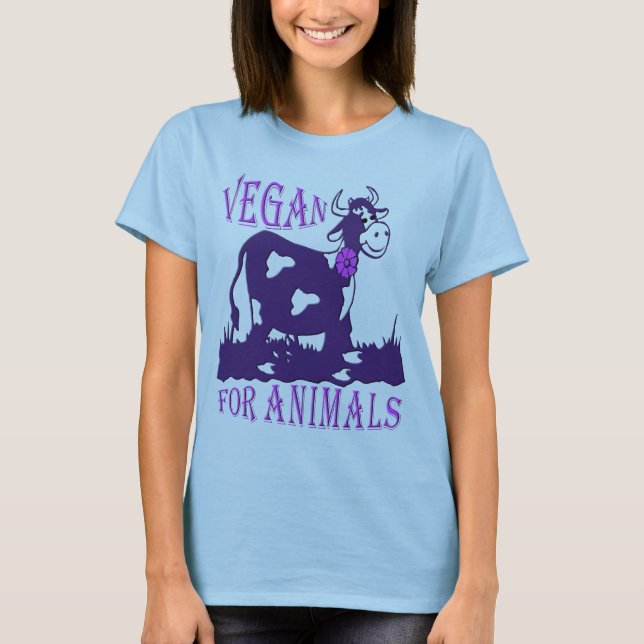 Camiseta VEGAN FOR DE VEZ DE ANO - 01w (Anverso)