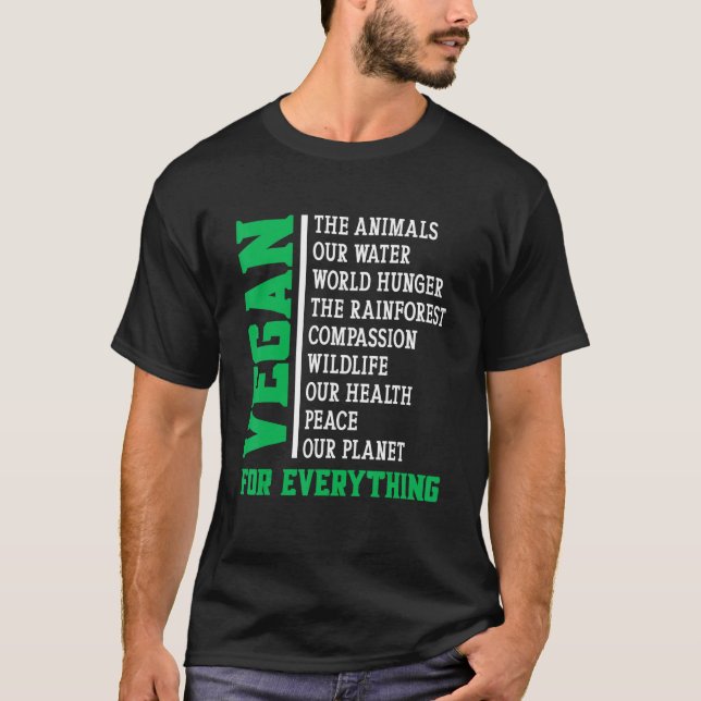 Camiseta Vegan For Everything (Anverso)